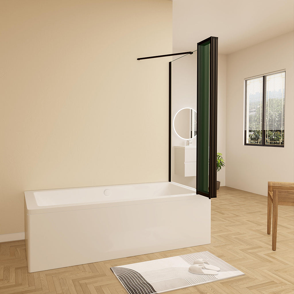1400 Höhe Duschabtrennung Badewannenaufsatz 1200 Seitenwand 700 mm dusche badezimmer ideen
