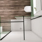 1600+1000 H.2000 mm 10mm glas Walk In als Eckdusche mit Stabilisationsstange 1400mm für badezimmer