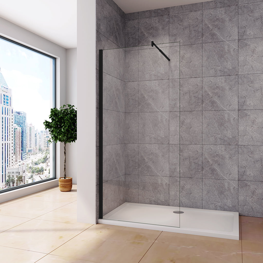 1600 H.2000 mm 10mm Walk in Duschwänd mit Stabilisationsstange 700-1200mm für badezimmer