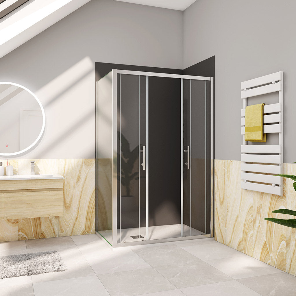 1600x700 H.1900 mm Schiebetür mit Seitenwand Wandverkleidung für badezimmer