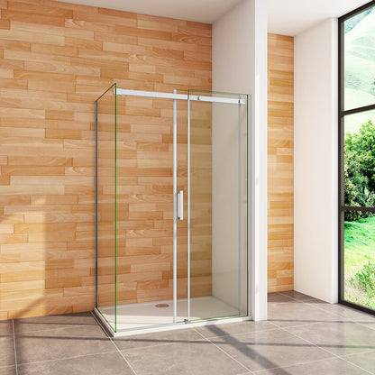 1600x700 H.1950 mm Schiebetür mit Seitenwand Duschtasse für badezimmer