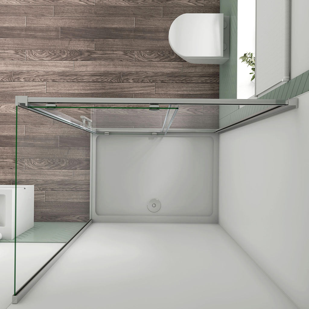 190 Höhe Schiebetür 140 mit Seitenwand 90 cm Wandverkleidung badezimmer ideen