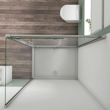 190 Höhe Schiebetür 140 mit Seitenwand 90 cm Wandverkleidung badezimmer ideen