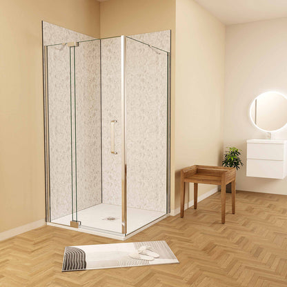 195 Höhe Drehtür 80 mit Seitenwand 90 cm für badezimmer