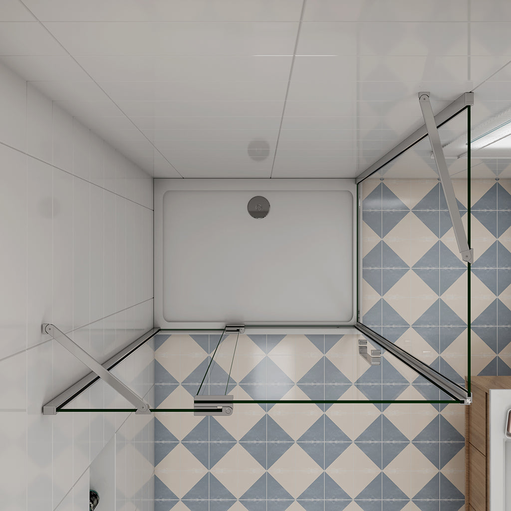 195 Höhe Drehtür 90 mit Seitenwand 90 cm Duschtasse für badezimmer