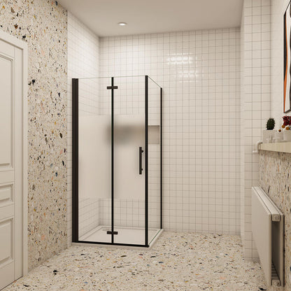 195 Höhe Falttür Schutzfolie 90 mit Seitenwand 90 cm Duschtasse