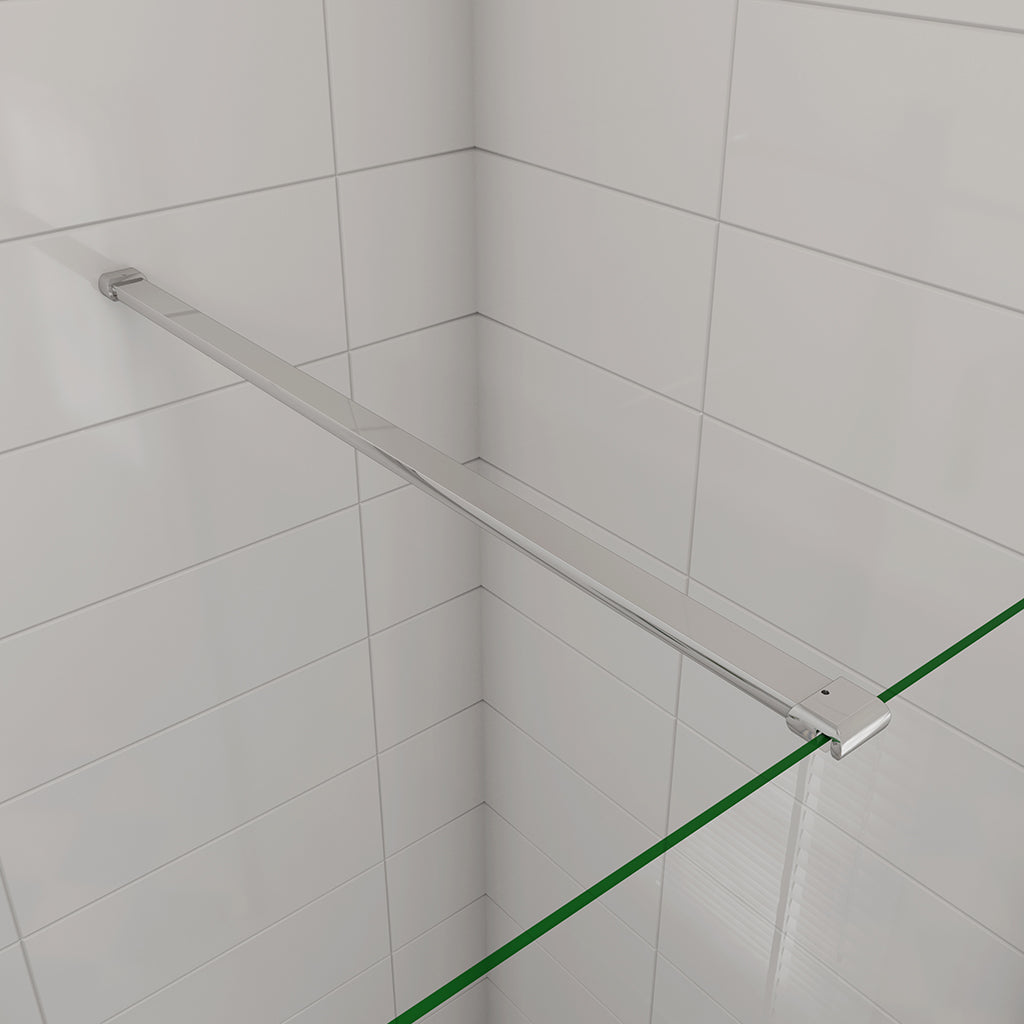 195 Höhe Glasdusche Drehtür 100 mit Seitenwand 80 cm Duschwanne