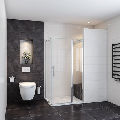 195 Höhe dusche Drehtür 90 mit Seitenwand 70 cm für badezimmer