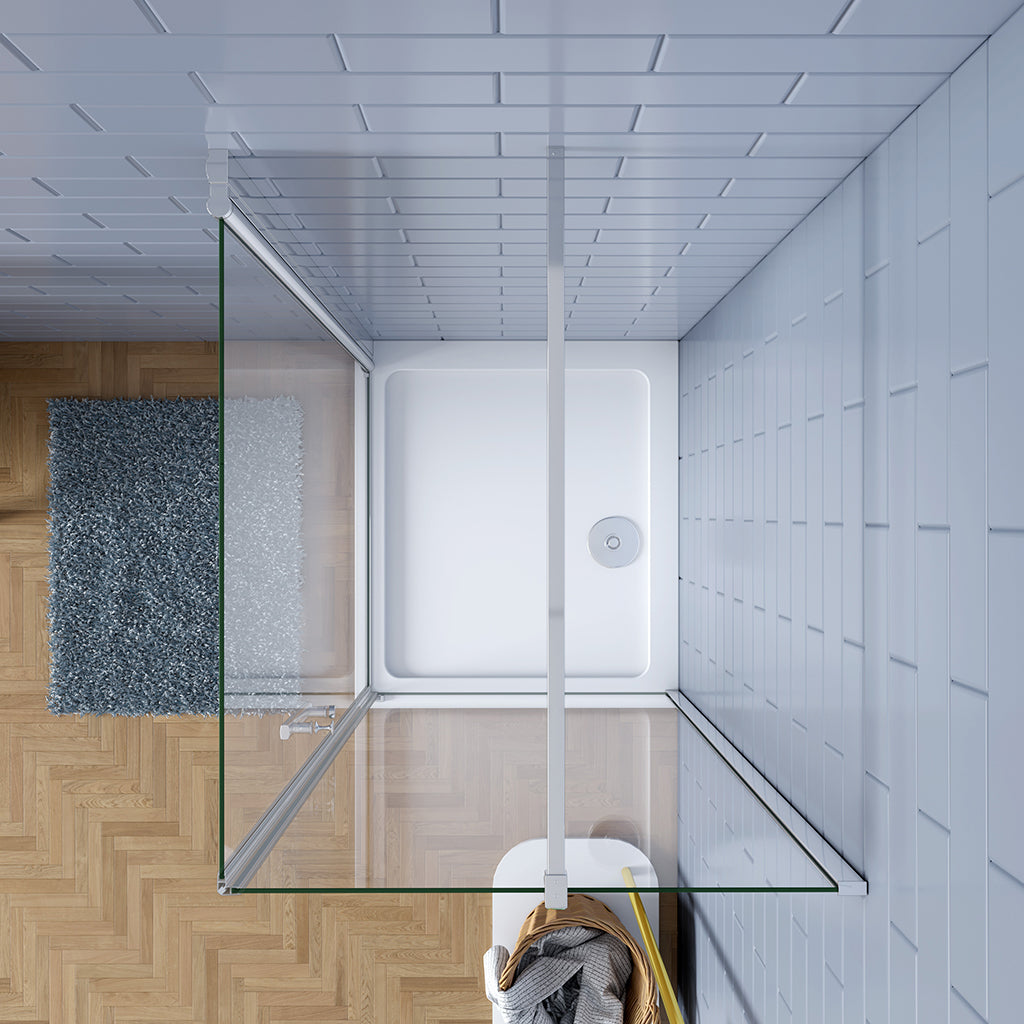 197 Höhe Drehtür 100 mit Seitenwand 80 cm Duschtasse Ablaufgarnitur badezimmer ideen