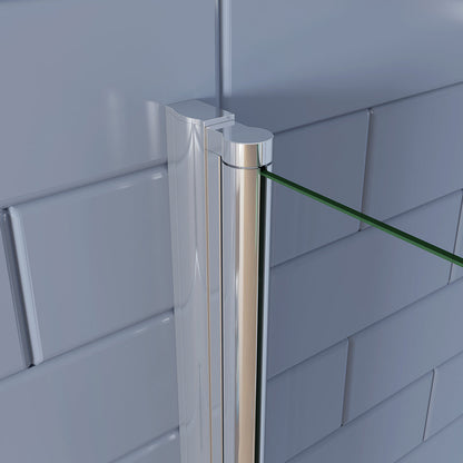 197 Höhe Drehtür 90 mit Seitenwand 100 cm Duschwanne