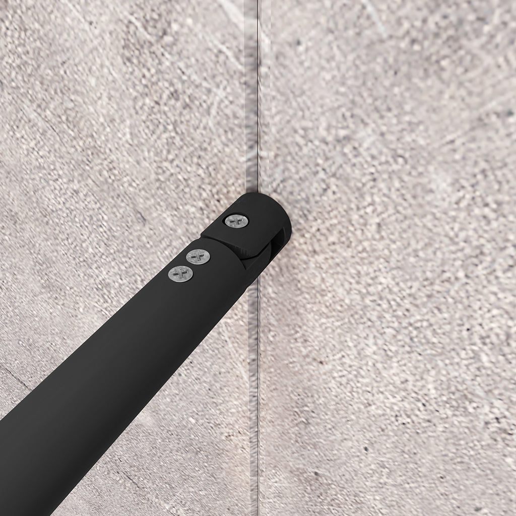 1cm Walk in Duschwand 70 mit Stabilisationsstange 70-120cm für badezimmer