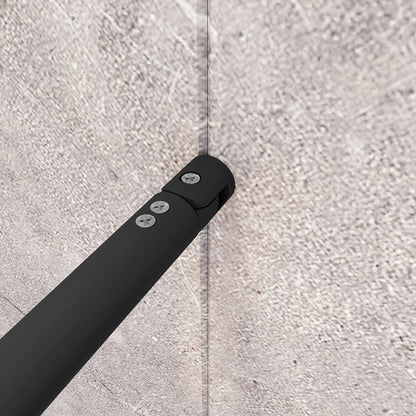 1cm Walk in Duschwand 70 mit Stabilisationsstange 70-120cm für badezimmer