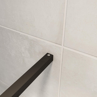 1cm Walk in Duschwand 90 mit Stabilisationsstange 140cm dusche badezimmer ideen