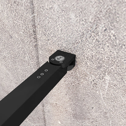 1cm Walk in Duschwänd 90 mit Stabilisationsstange 73-120cm für badezimmer