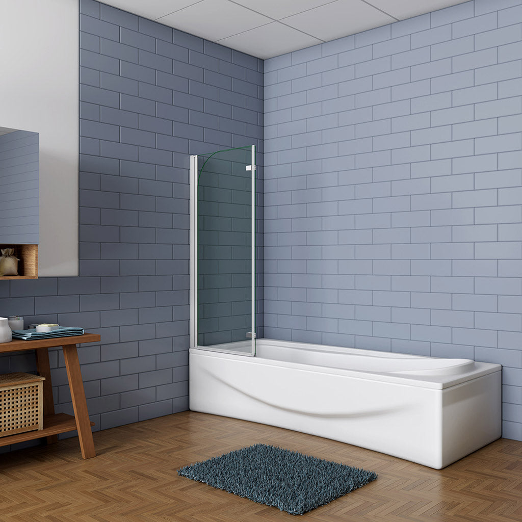 2 teilig badewannenfaltwand 100 H140 cm für badezimmer