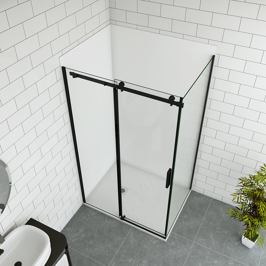 200 Höhe Schiebetür 100 mit Seitenwand 90 cm Wandverkleidung badezimmer ideen