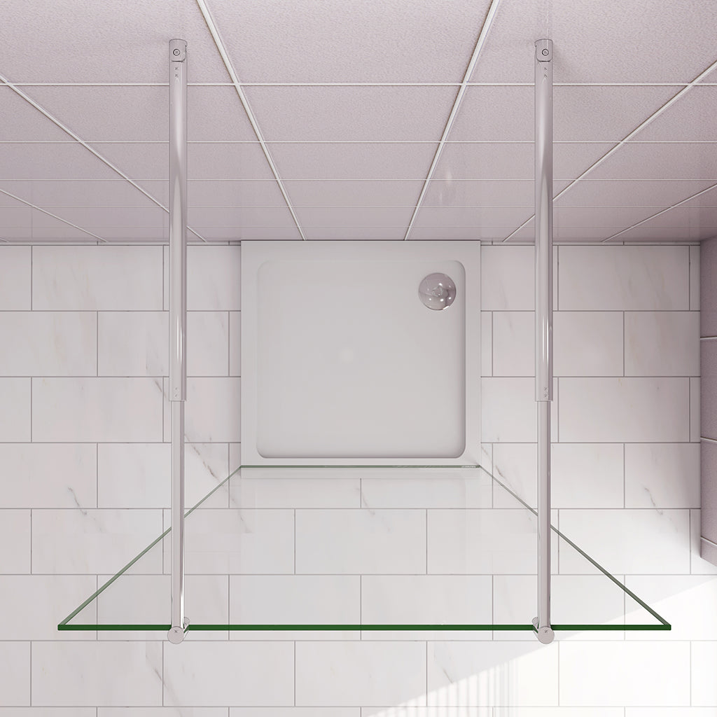 27.7 H.200 cm 10cm Walk in Duschwänd mit 2xStabilisationsstange 70-120cm badezimmer ideen