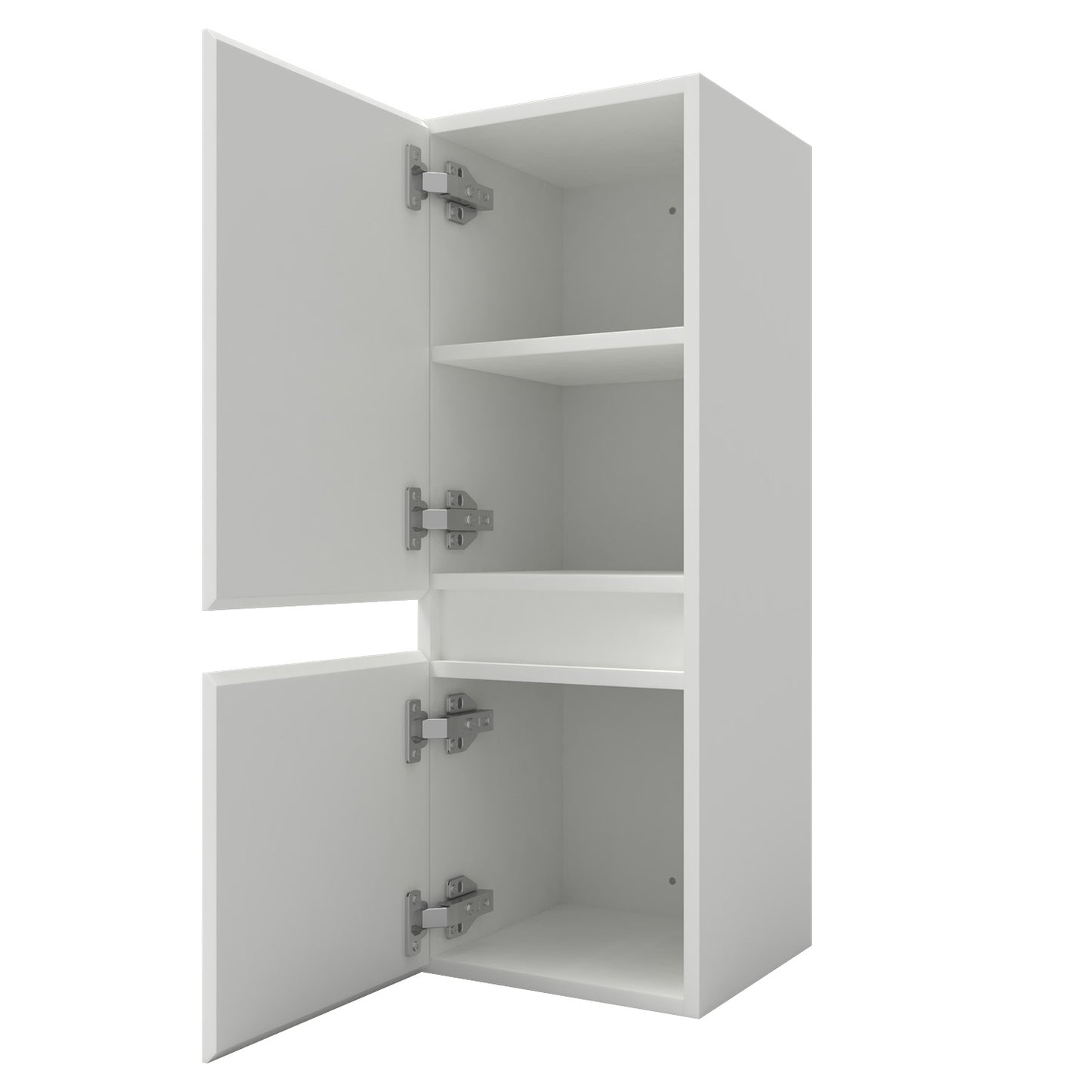 Midischrank 83 cm hoch Hängeschrank Softclose Weiß-B