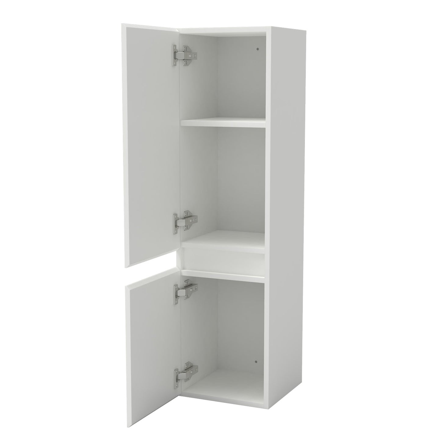 Hochschrank 110 cm hoch Hängeschrank Softclose Weiß-B