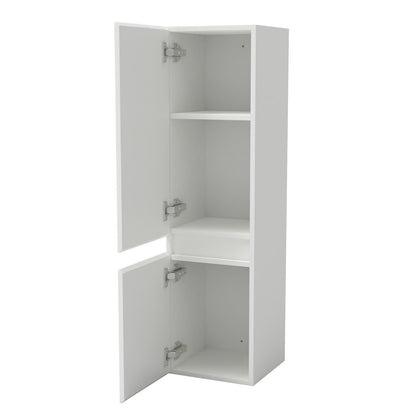 Hochschrank 110 cm hoch Hängeschrank Softclose Weiß-B