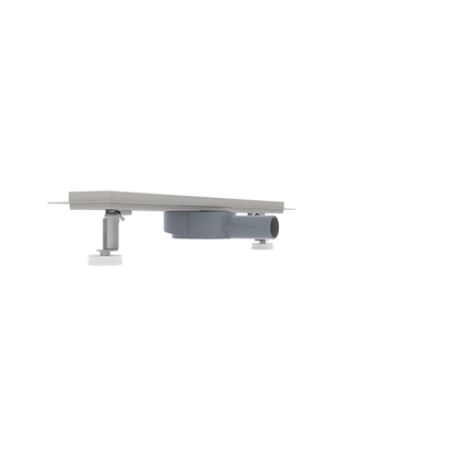 Duschrinne mit 360° drehbarem Siphon, befliesbarer Bodenablauf mit Geruchsstop und Haarsieb 80cm