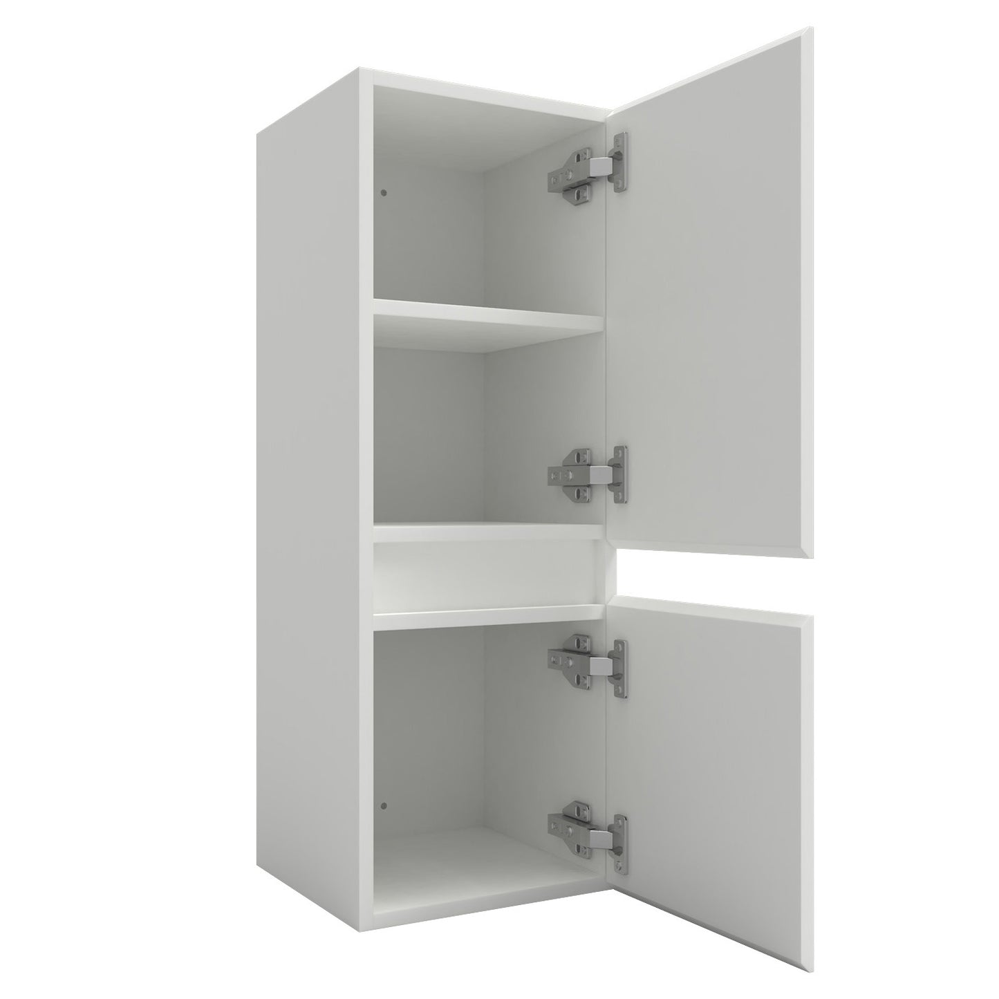 Midischrank 83 cm hoch Hängeschrank Softclose Weiß-B