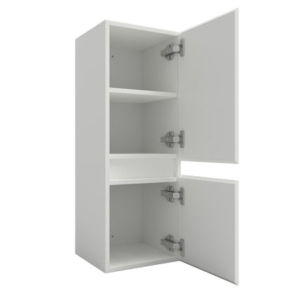 Midischrank 83 cm hoch Hängeschrank Softclose Weiß-B