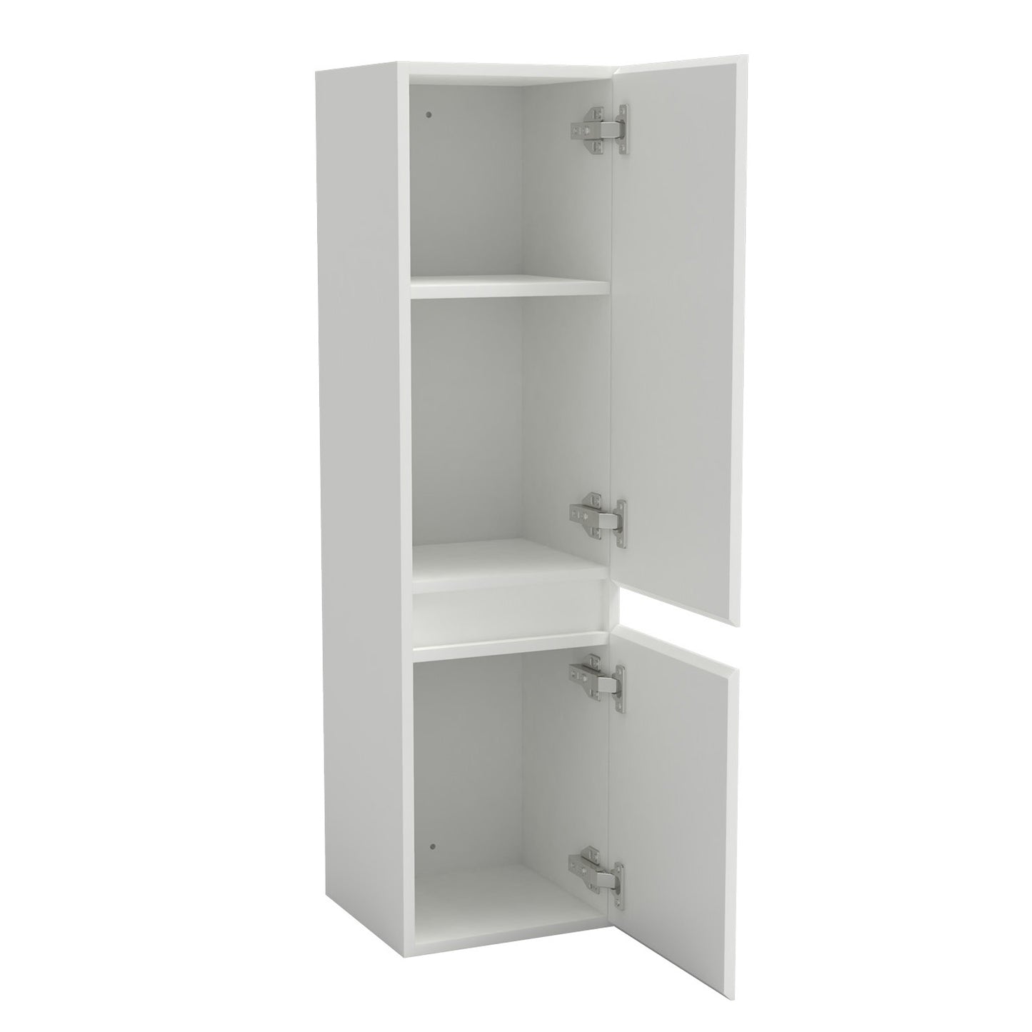Hochschrank 110 cm hoch Hängeschrank Softclose Weiß-B
