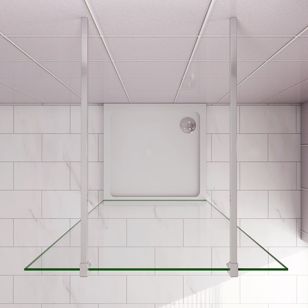 47.7 H.200 cm Walk in Duschwänd mit 2xStabilisationsstange 140cm dusche für badezimmer