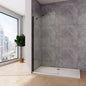 500 H.2000 mm Walk in Duschwand mit Stabilisationsstange Schwarz 450mm badezimmer ideen