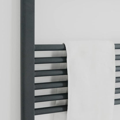 1400x500mm BadHeizkörper Handtuchhalter Handtuchtrockner Gerade Anthrazit Mittelanschluss 645W