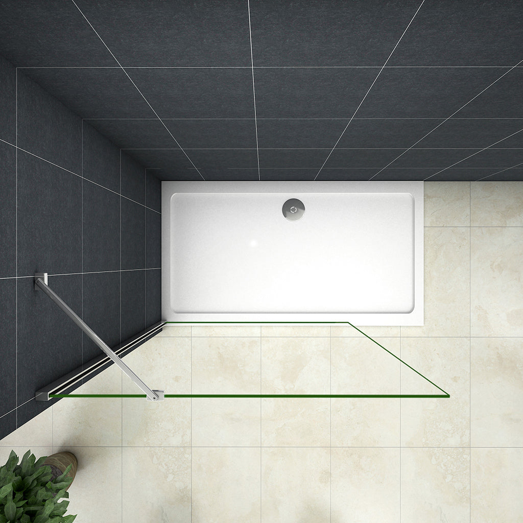 600 H.2000 mm Walk in Duschwand mit Stabilisationsstange 450mm badezimmer ideen