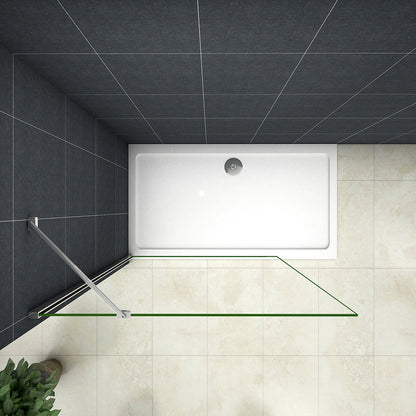 600 H.2000 mm Walk in Duschwand mit Stabilisationsstange 450mm badezimmer ideen