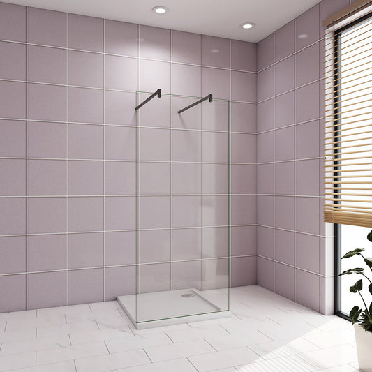 677 H.2000 mm Glasdusche Walk in Duschwand mit 2xStabilisationsstange 1400mm badezimmer ideen