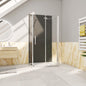 700x800 H.1950 mm U Form Dusche Falttür Aluverbundplatte badezimmer ideen