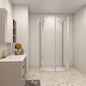 70x80 H.195 cm zweitürig U-Form Dusche Duschtasse badezimmer ideen