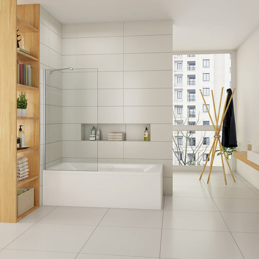750 H 1400 mm Glasdusche Badewannenseitenwand für badezimmer
