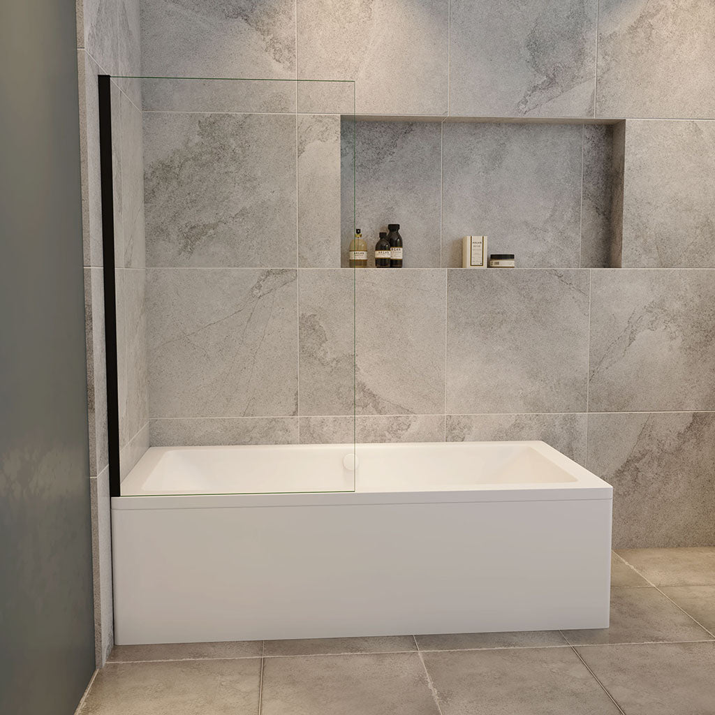 750 H 1400 mm GlasDuschwänd Badewannenseitenwand für badezimmer