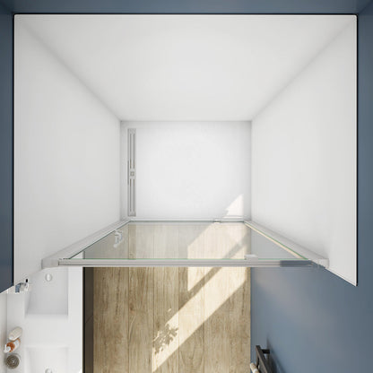 76 H.185 cm Drehtür Nischentür für badezimmer