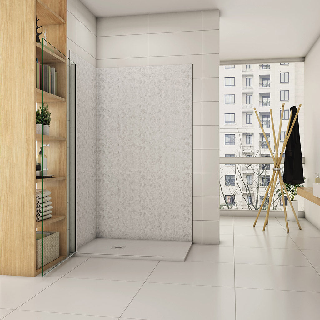 76 H.185 cm Drehtür Walk in dusche badezimmer ideen