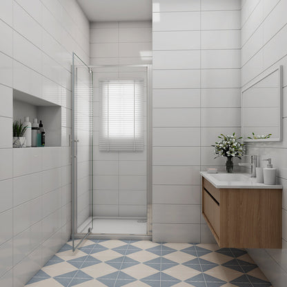 760 H.1850 mm Drehtür Nischentür Duschtasse 1200x760mm badezimmer ideen