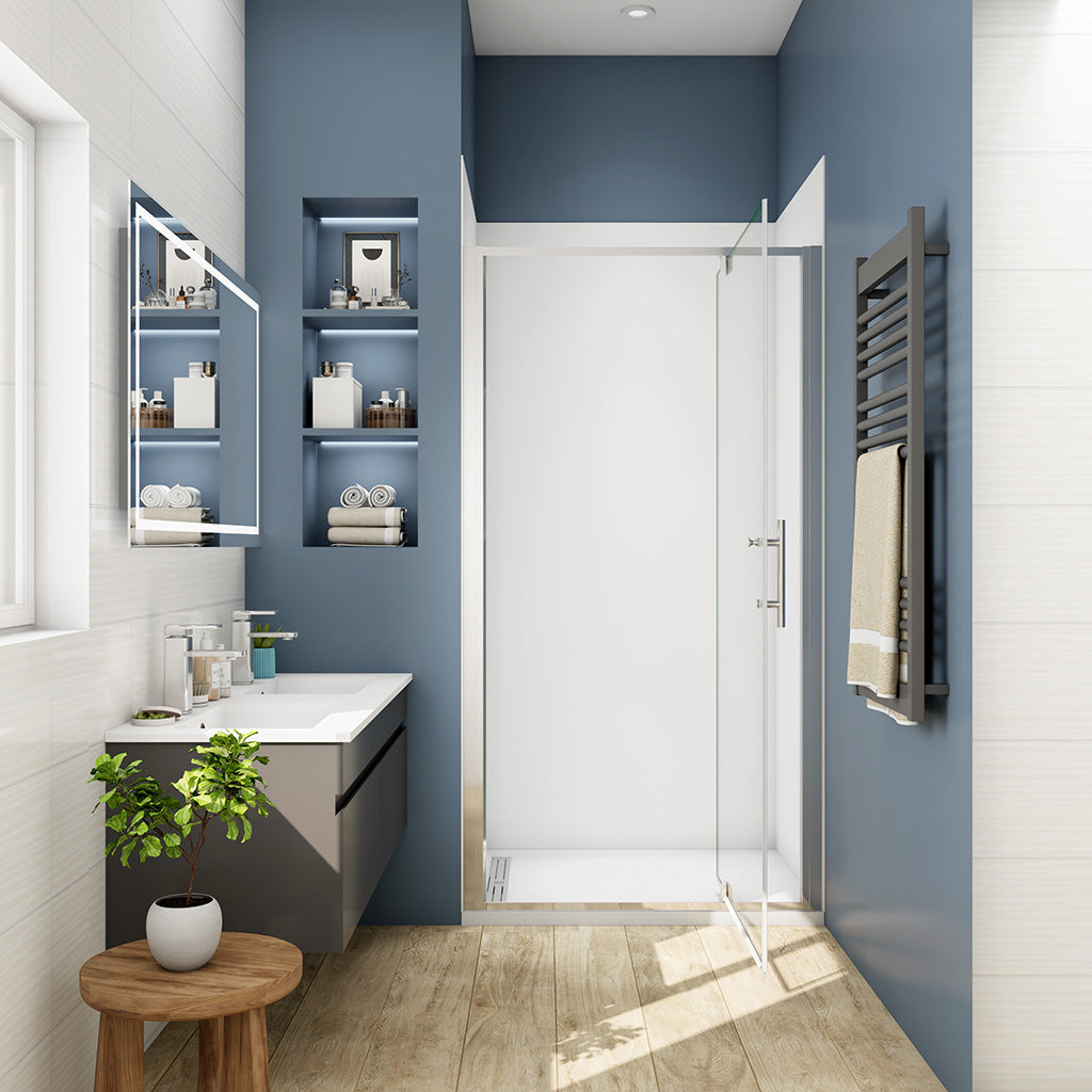 760 H.1850 mm Drehtür Nischentür für badezimmer