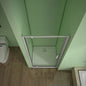 760 H.1850 mm Drehtür grauweiss Nischentür Duschtasse 1400x760mm badezimmer ideen
