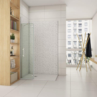 760 H.1850 mm Glasdusche Drehtür Walk in badezimmer ideen