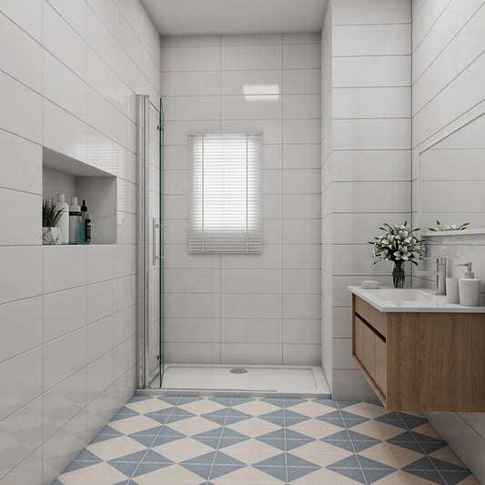 760 H 1970 mm Falttür Walk in badezimmer ideen