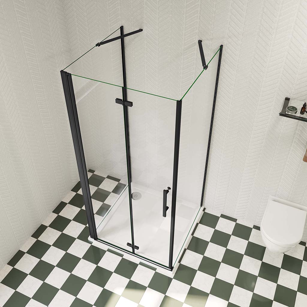 76x90 H.195 cm U-Form Dusche Falttür für badezimmer