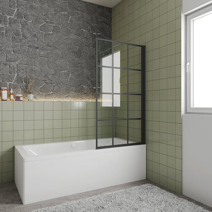 80 H 140 cm Badewannenaufsätz Gittermuster für badezimmer