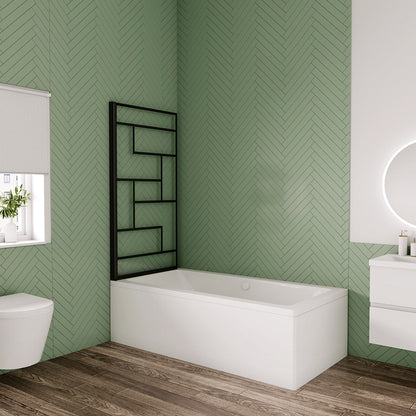 80 H 140 cm Badewannenaufsätz V1 C BA