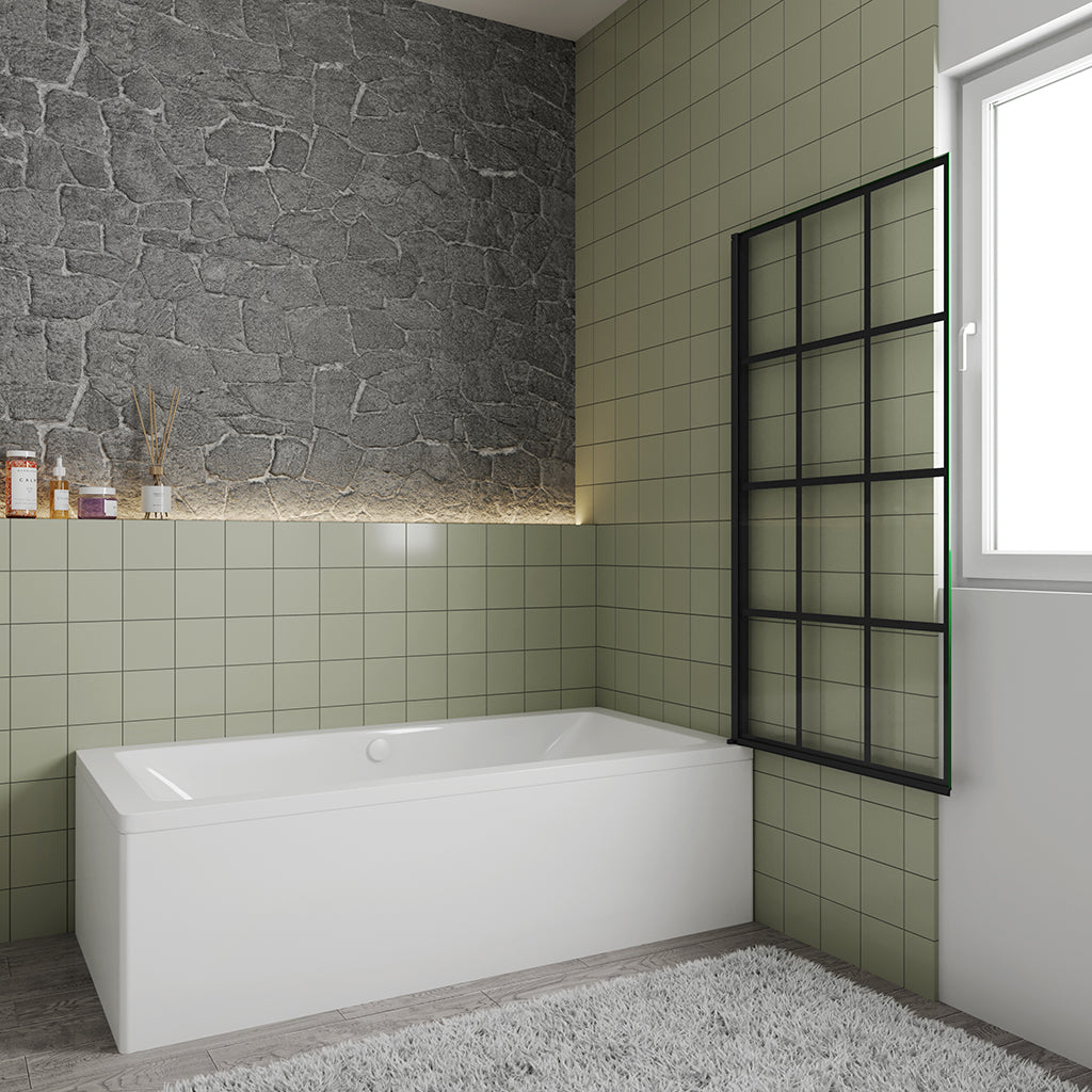 800 H 1400 mm Badewannenaufsätz Gittermuster badezimmer ideen