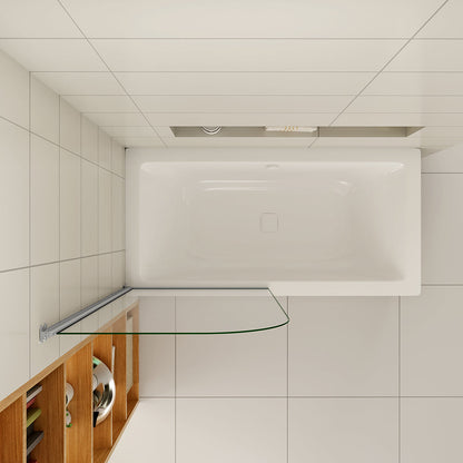 800 H 1400 mm Badewannenaufsätz dusche für badezimmer